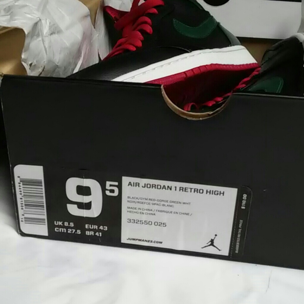 ✊Rare J 1 retro GUCCI 1s colorway DS Authentic - Picture 2 of 4